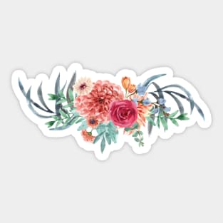 Vintage Snapdragons Sticker